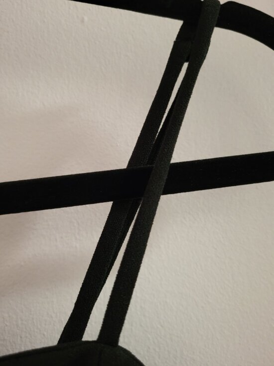 Revamped Black Ruched Bodycon Mini Dress - Size Small - Picture 3 of 6